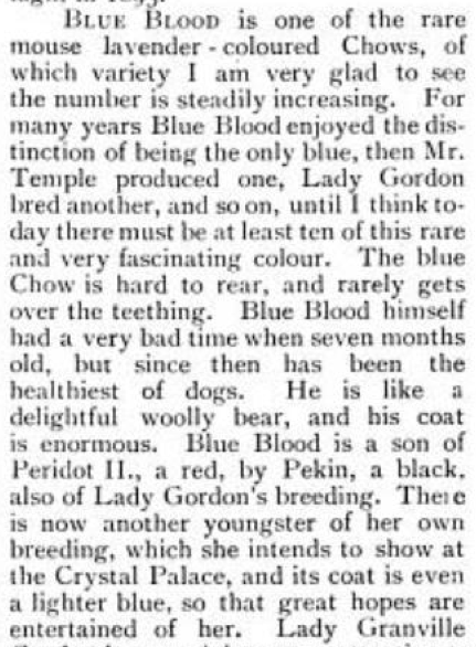 BLUE BLOOD SEPT 18 1897 COUNTRY LIFE